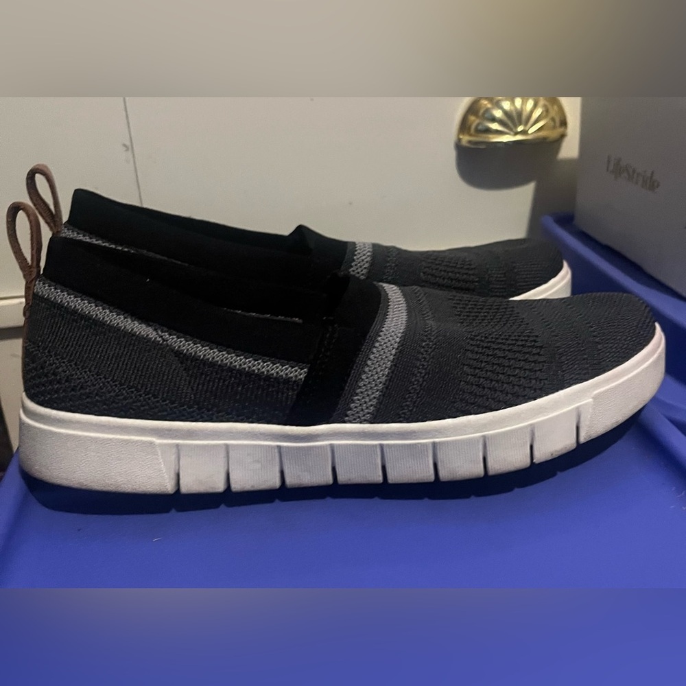 Ryka Charcoal and Gray Slip-On Shoes - Picture 6 of 13